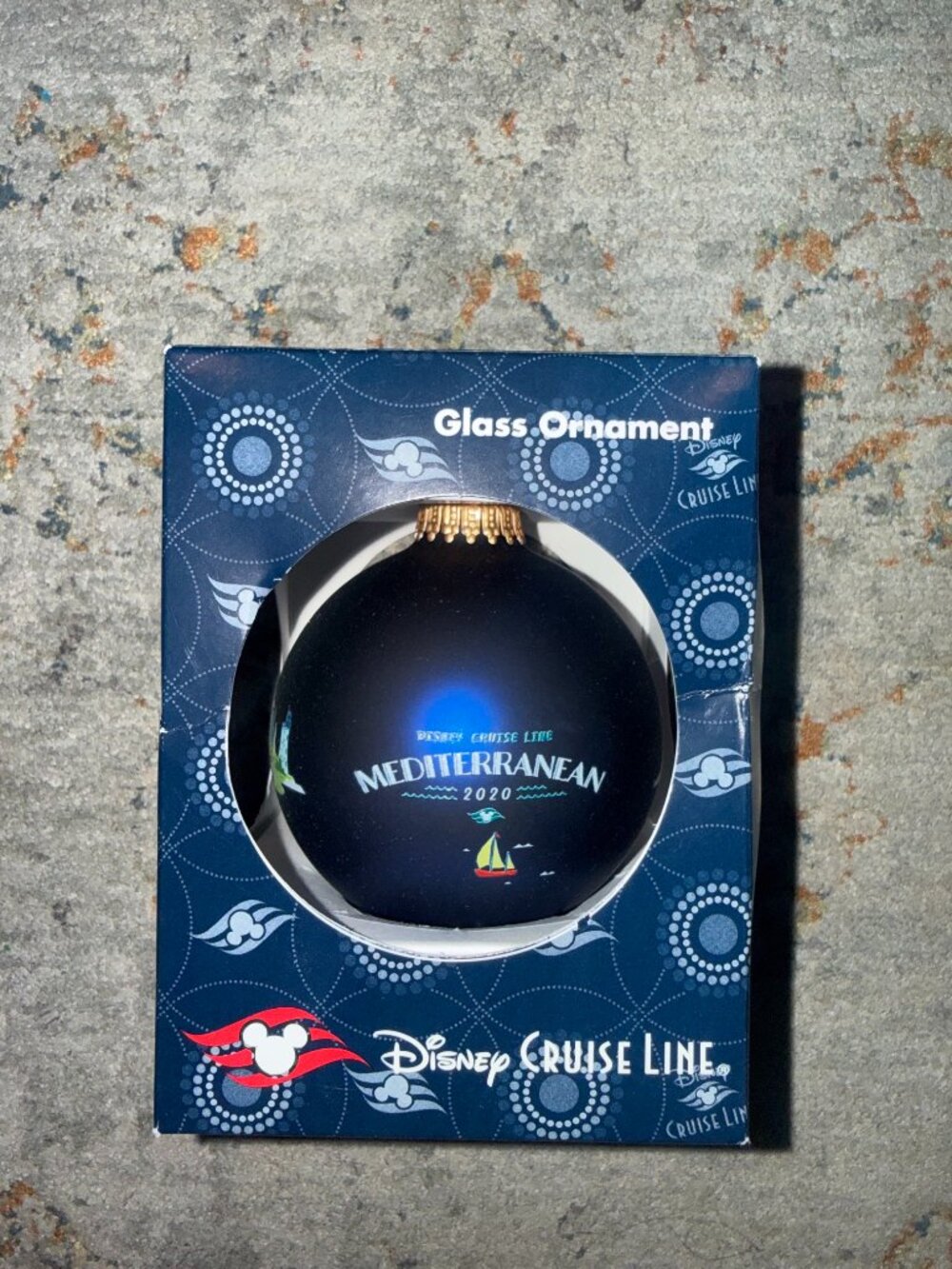 Disney Cruise Line Glass Ornament Mediterranean 2020